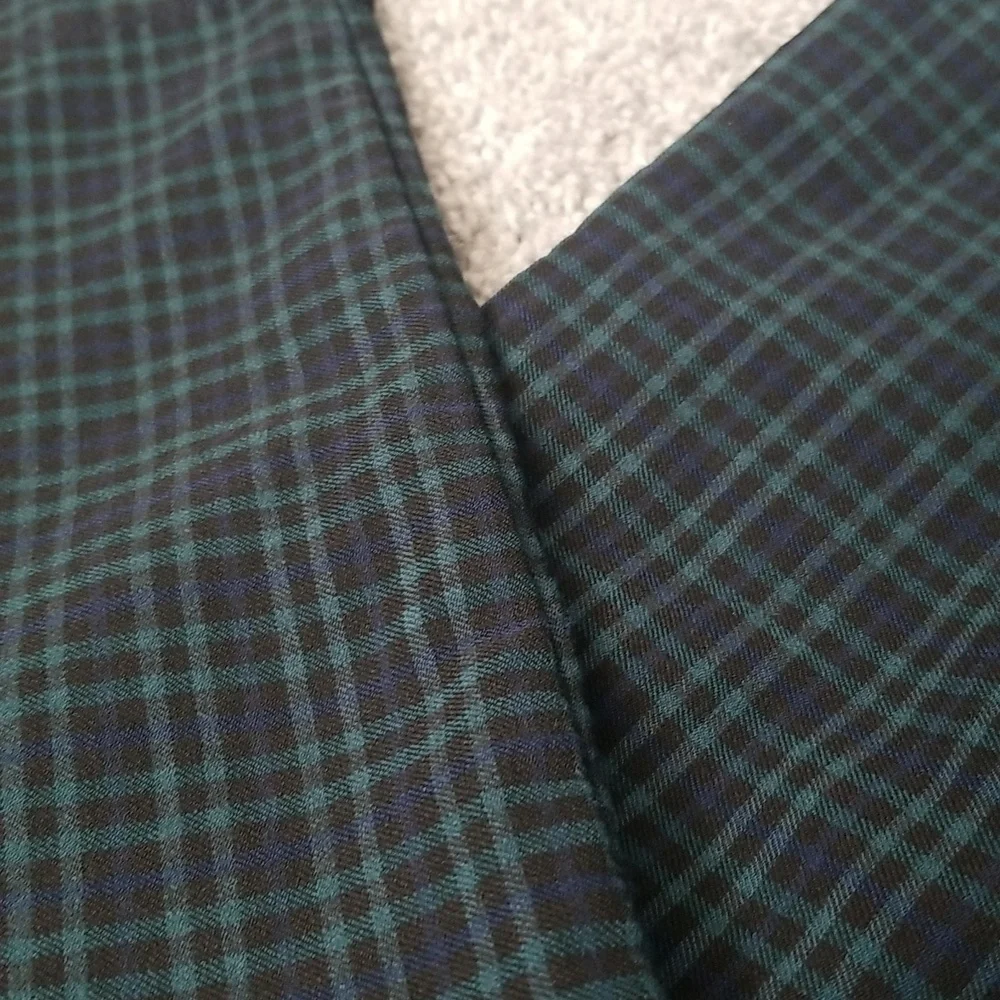 #R - Hollister Women Ultra High Rise Plaid Pants Blue Green Black Size S - Picture 11 of 11